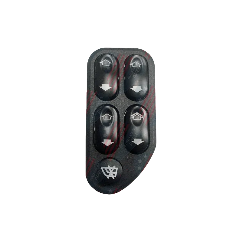 Interruptor de Vidro Elétrico - Ford Ecosport 2003 a 2010, Fiesta 2002  a  a , Ranger 2005 a 2011 - Tecla Quádrupla, com Bloqueio Vidros Traseiros, 12v - Im31649