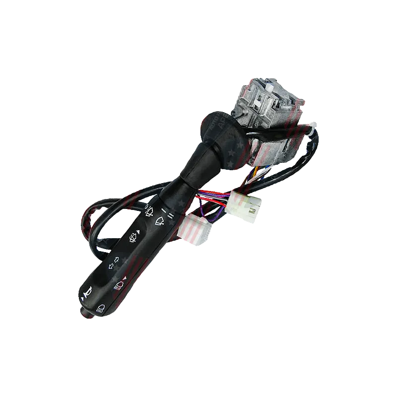 Chave de Seta com Acionamento do Farol Alto, Baixo - Lampejo, Buzina, Lavador, Temporizador, Limpador de Para-brisa - Agrale, Volare - 2 Velocidades, Preta 12/24v - Im12065