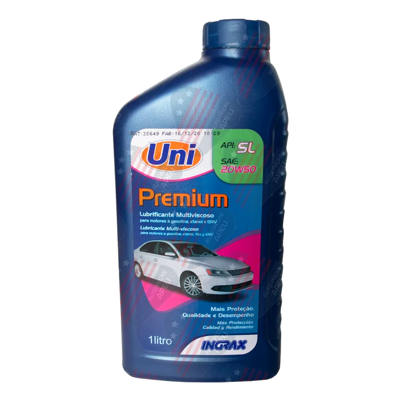 Óleo Ingrax - Uni Premium Sl 20w50, 1l-10772 