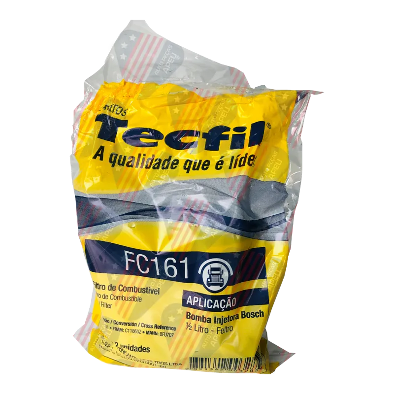 Filtro de Combustivel - Ford F11000, 12000, 13000, Mercedes Benz 1215, 1621, 2318, Volkswagen 11140, 14140, 22140 - Fc161