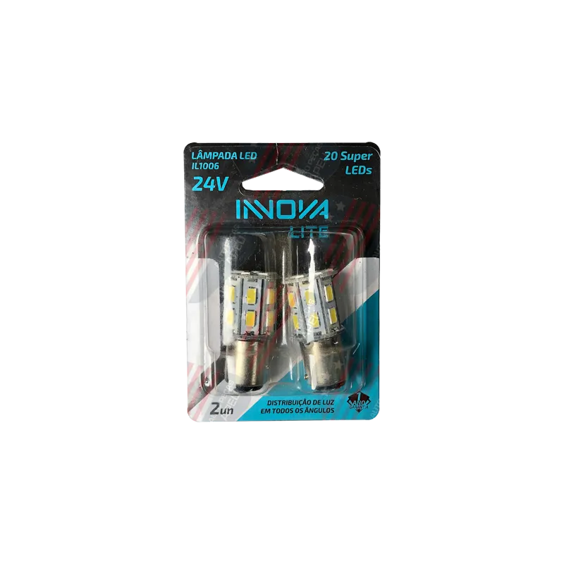 Kit de Lâmpadas Led - P21w/5w  2 Polos, 24v - Il1006