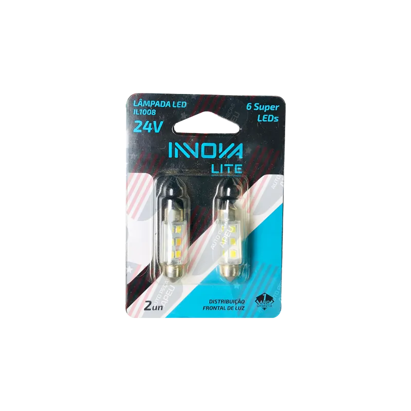 Kit Lâmpada Led - C5w 1 Polo Torpedo,  24v - Il1008