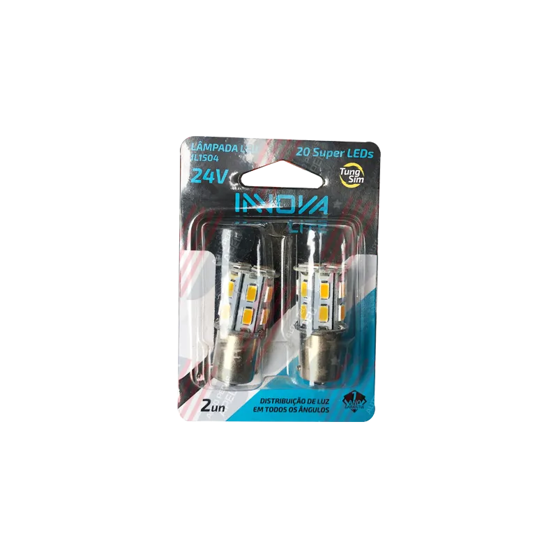 Kit Lâmpada Led - P21w Tungsim 1 Polo, 24v - Il1504