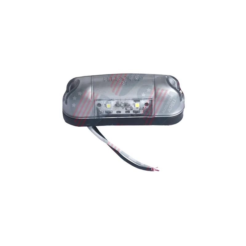 Lanterna Luz de Placa - Universal - 2 Leds, Oval, Aluminio - Pl04800056