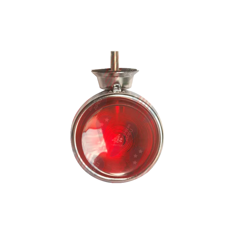 Lanterna Ecoline - Universal Para-choque - Suporte Cromado, Lente Bojuda, Vermelho - Pl06502103