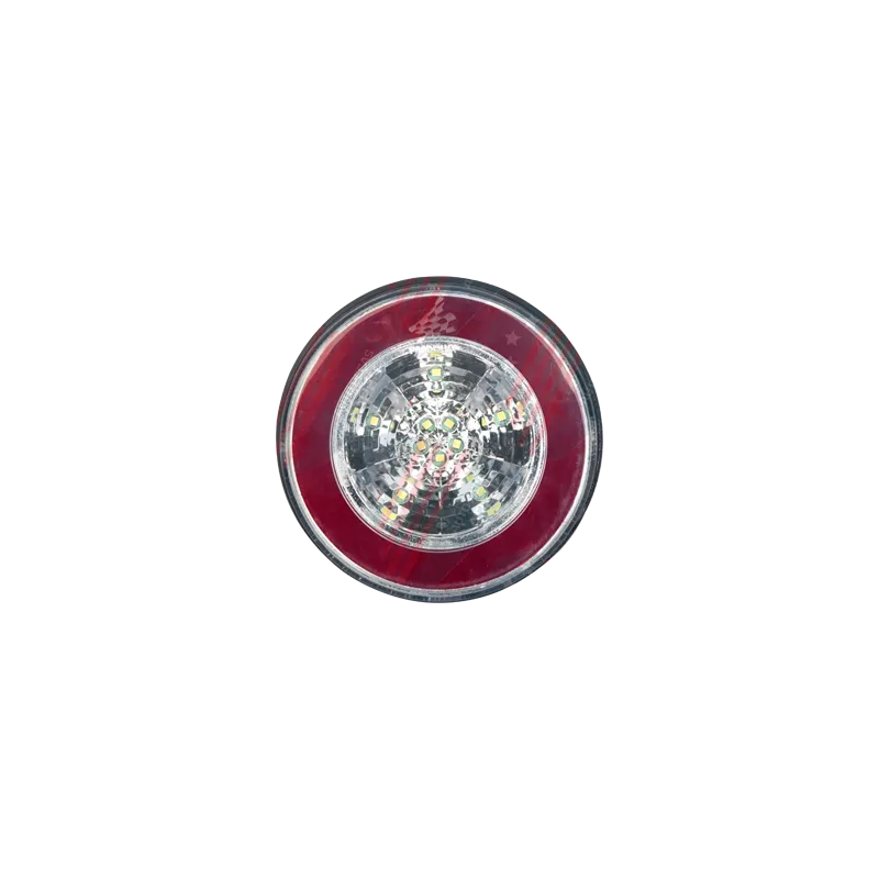 Lanterna Halo Light Led 2 Funcao - Universal - Vermelho e Cristal, 125 Mm, 12v - Pl08061267
