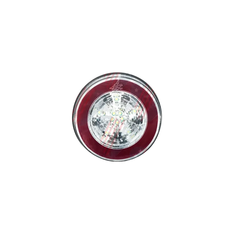 Lanterna Halo Light Led - Universal - 2 Funcoes, Vermelho e Cristal, 125 Mm, 24v - Pl08062467