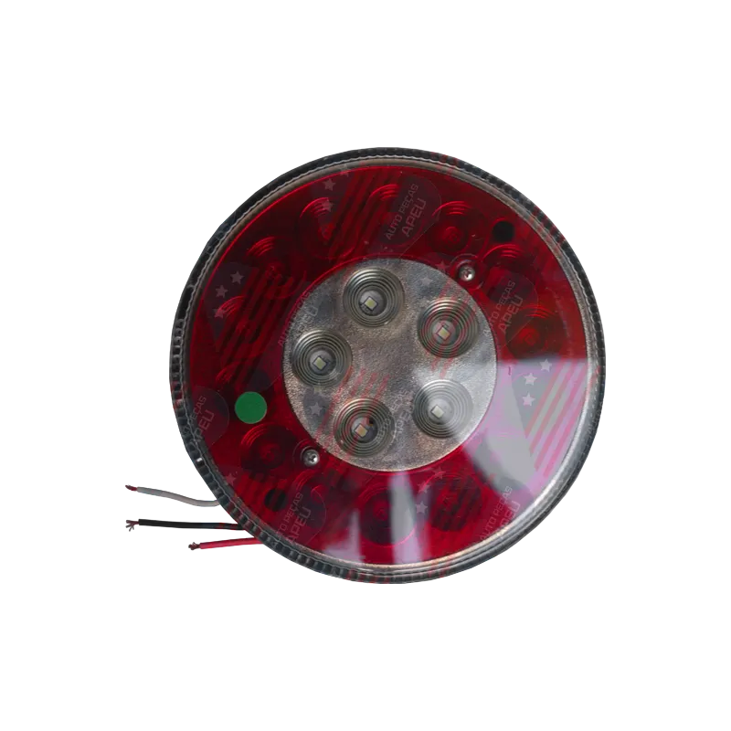 Lanterna Led Traseira - Universal - 19 Leds, Vermelho e Amarelo - Pl08200065