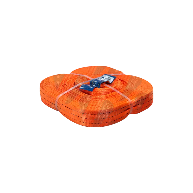 Rolo de Cinta Poliester Laranja - 50 Mm, 50 M - 3 Ton - 02111355003