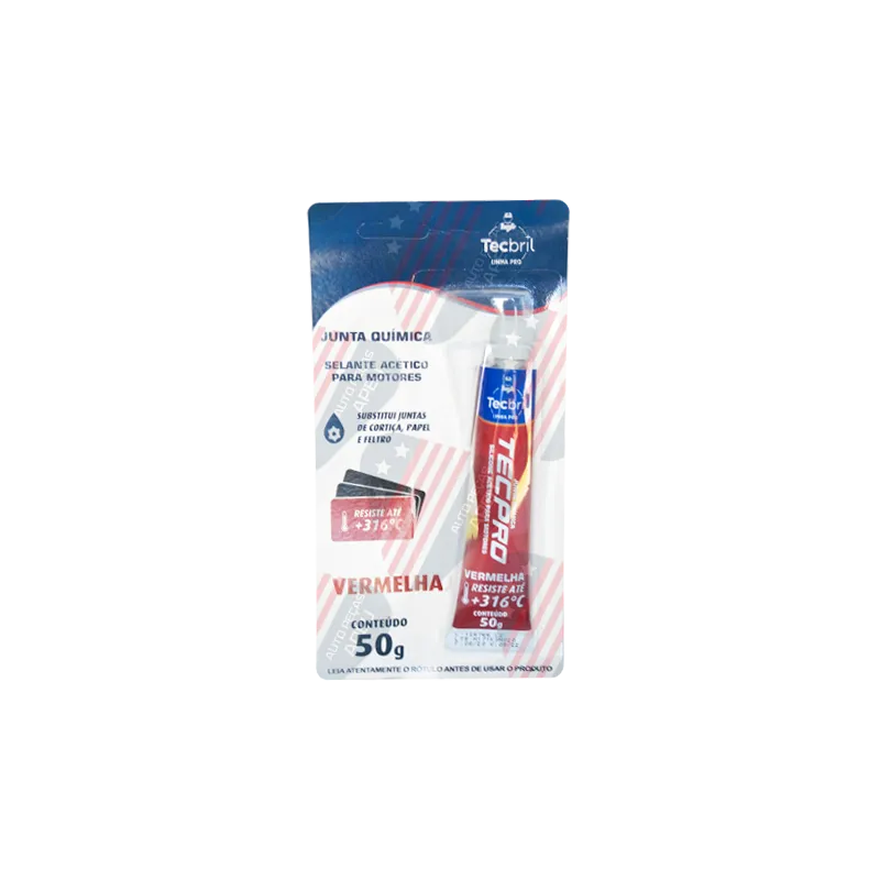 Silicone para Alta Temperatura - Vermelho, 50g - 5920020